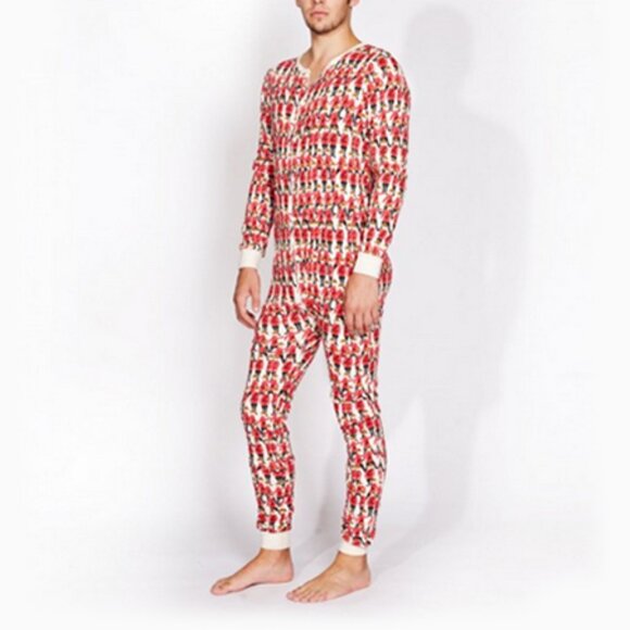 Arborist Adult Onesie Unisex Medium Marching Mountie Print - Picture 4 of 5